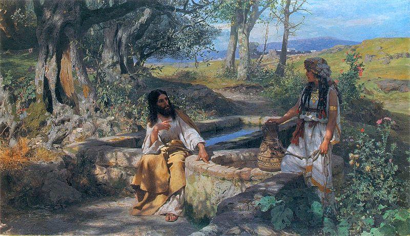 Henryk Siemiradzki Chrystus i Samarytanka oil painting image